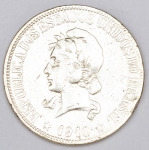 Numismática, Brasil. 1000 Reis 1910 Prata