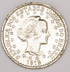 Numismática, Brasil. 1000 Reis 1913 Prata