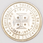 Numismática, Portugal. 200 Reis. 1898 Centenário da Descoberta da Índia Prata, Perfeita Prata 917 KM 537 5g