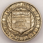 Numismática, Brasil Rara - PIN em Prata da Sociedade Numismática Brasileira. Fundada em 19-1-1924