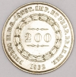 Numismática, Brasil. 200 Reis 1862 - Nº 6 da Data com Alterações. Peça para Estudo!!