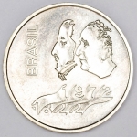 Numismática, Brasil. 20 Cruzeiros 1972 Sesquicentenário da Independência. Prata. 18g