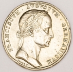 Numismática, Austria. Medalha 1835 - 12,8g 33mm. Prata