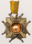 Numismática, Brasil. Rara Medalha em Prata e Ouro. Campeonato de TIRO em Itajahy - Santa Catarina - 1931 - Peça Única - `Rei do Alvo` Competição das Colônias de Origem Alemã. 12g 40x45