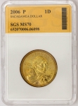 Numismática, USA Dolar 2006 Encapsulada