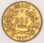 Numismática, Brasil 500 Reis 1928 Raríssima no Estado Oferecido