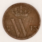 Numismática, Holanda 1/2 G 1843