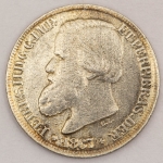 Numismática, Brasil 200 Reis em Prata 1867 Cabecinha