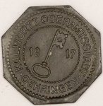 Numismática, Alemanha Magnífica Peça Proveniente de Coleção Adquirida na Alemanha. 10 Pfennig Ersatz 1917 Wurtt. Oberam