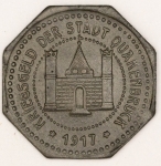 Numismática, Alemanha Magnífica Peça Proveniente de Coleção Adquirida na Alemanha. 10 Pfennig 1917. Quakenbruck Zahlstelle - Artlander Bank Linda