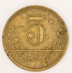Numismática, Brasil 5 Cruzeiros 1943
