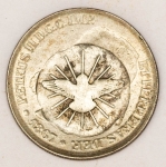 Numismática, Brasil Raridade 200 Reis 1867 3º Sistema. Cabecinha. Prata com Carimbo 20 Divino