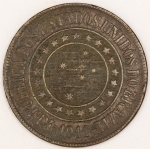 Numismática, Brasil 40 Reis Bronze `A Economia Faz a Prosperidade` Proveniente de Coleção 1911 B 829