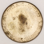 Numismática, Alemanha 1923 - RUHR & Rhein 100 Milhões de Marcos 33mm 12,7g. WF. 641.2