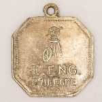 Numismática, Brasil Medalha Rara da Escola de Engenharia de Porto Alegre. Fundada em 1896 - Comemorativa de Seus 15 Anos 22mm + Olhal 5,3g K.prober 9N Rara Peça em Níquel