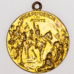 Numismática, Brasil Medalha do Primeiro Centenário da Independência. com Curiosa Gravação a Buril `HOMENAGEM do Artista a Ursulino José da Cruz` Peça para Estudo
