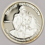 Numismática, USA Peça em Tamanho Reduzido em Prata 925. Marcada e Contrastada. Encapsulada 13,5g