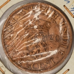 Numismática, Índias Holandesas 2 ½ Cent 1920 30mm