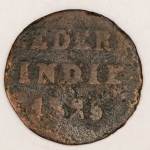 Numismática, Índias Holandesas ½ Stuiver 1820 Linda