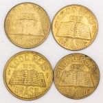 Numismática, Brasil Série Anchieta 1935 Módulo Maior - 36, 37 e 38