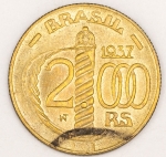 Numismática, Brasil Caxias 1937 Linda