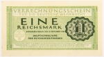 Numismática, Alemanha II Guerra Cédula para Uso do Exército 1944. 1 Reichsmark 
