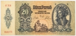 Numismática, Hungria 20 Pengö 1941