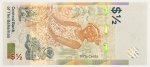 Numismática, Bahamas Fifty Cents 2019 Flor de Estampa