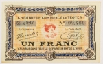 Numismática, França Notgeld 1 Franco