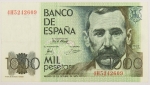 Numismática, Espanha 1000 Pesetas 1979