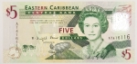 Numismática, Caribe 5 Dollars Flor de Estampa