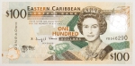Numismática, Caribe 100 Dollars. Mínima Mancha no C.i.e.