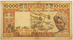 Numismática, Banco Central dos Estados da África de L`ouest 10.000 Francs