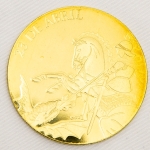 Numismática, Brasil Medalha São Jorge Comemorativa CASA da Moeda 40mm Esgotada