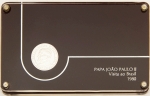 Numismática, Brasil Estojo PAPA João Paulo II 1980. 25mm 11g com Certificado Encapsulada em Placas de Acrílico. Completa
