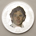 Numismática, NIUE Ayrton Senna Moeda Oficial 2 Dollars 2014 NIUE. Certificada Nº 26 de Uma Cunhagem de 699 Peças. Esgotada