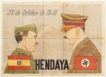 Numismática, Espanha Militária. Cupons de Racionamento Guerra Civil / II Guerra - Espanha 21x29cm. Picotado. Servindo COMO Propaganda de Divulgação, Convocação, ou Comunicado Quando Destacado COMO Cupom de Racionamento 