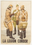 Numismática, Espanha Militária. Cupons de Racionamento Guerra Civil / II Guerra - Espanha 21x29cm. Picotado. Servindo COMO Propaganda de Divulgação, Convocação, ou Comunicado Quando Destacado COMO Cupom de Racionamento