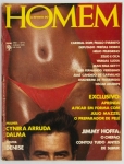 Revista, Homem. Edição de jun/76. Capa Cynira Arruda, entrevista com Jimmy Hoffa.