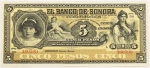 Numismática, México. Cédula de 5 Pesos P-S419 FE