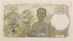 Numismática, Estados Ocidentais da África. Cédula de 100 Francos 1948 P-40(1)