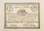Numismática, Itália. Cédula de 8 Paoli, ano 7 da República (1798) P-S538