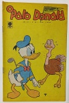 Gibi Raro O Pato Donald  Edição Nº 768 (1966)  Editora Abril  Capa Donald Jogando Golfe com Avestruz