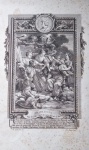 Gravura europeia século XVIII,  28 x 21 cm