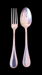 2 talheres Cristofle, em excelente estado, contrate da marca Cristofle , garfo e colher, 17 cm