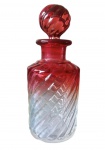Perfumeiro  Baccarat Bambu Tours, vermelho degrade, peça reproduzida no catalogo da Baccarat