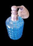 Perfumeiro france na com azul, século XIX, possui o vaporizador original
