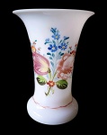 Opalina Francesa com decoração floral, frança século XIX