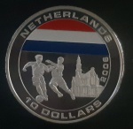 LIBERIA - COPA DO MUNDO  2006 - 10 DOLLARS - PROOF
