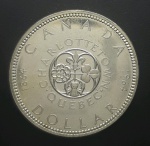 CANADA - CENTENÁRIO DE QUEBEC - DOLLAR DE PRATA - FC